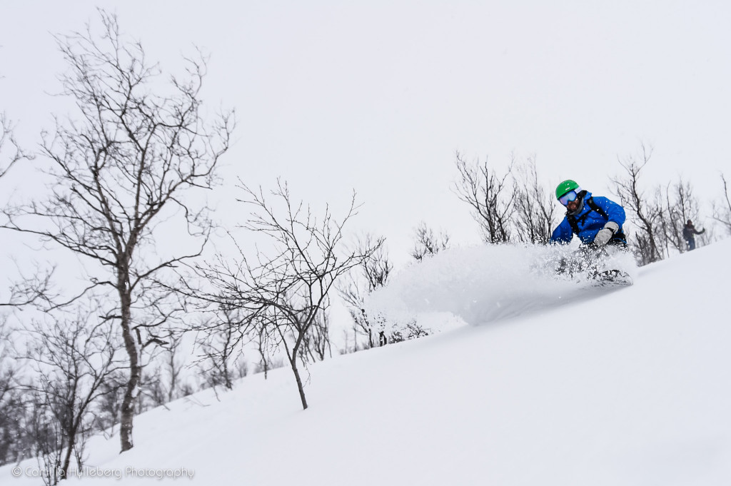 Sneen var oftest bedst lavt og i åben skov, hvilket bestemt er super sjovt.