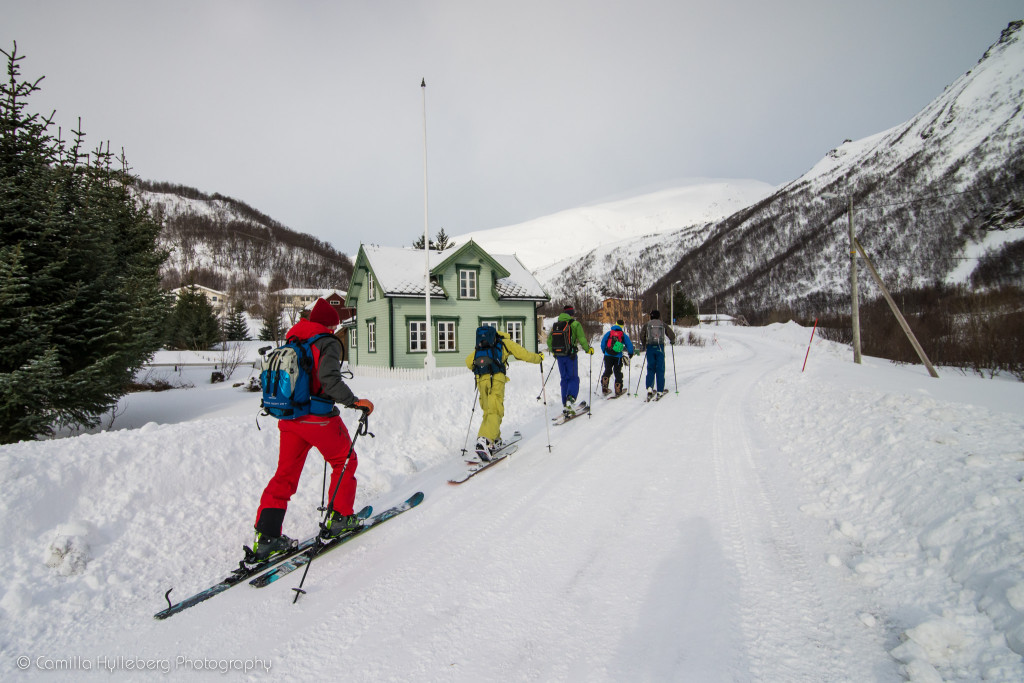 Byvandring på ski.