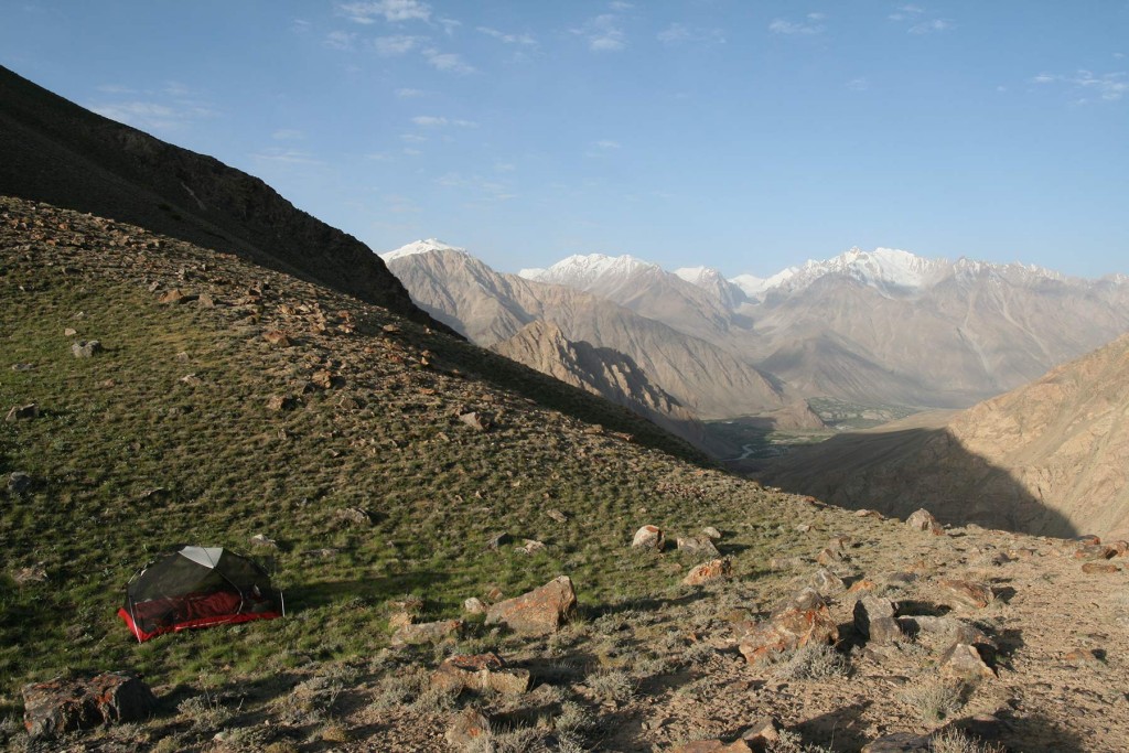 MSR Hubba Hubba i brug uden oversejl i Tajikistan. Foto: Frank Wiwe.