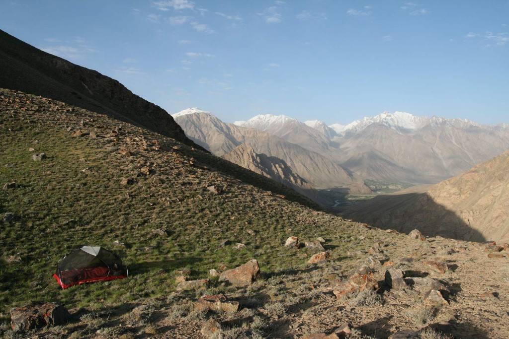 MSR Hubba Hubba i brug uden oversejl i Tajikistan. Foto: Frank Wiwe. 