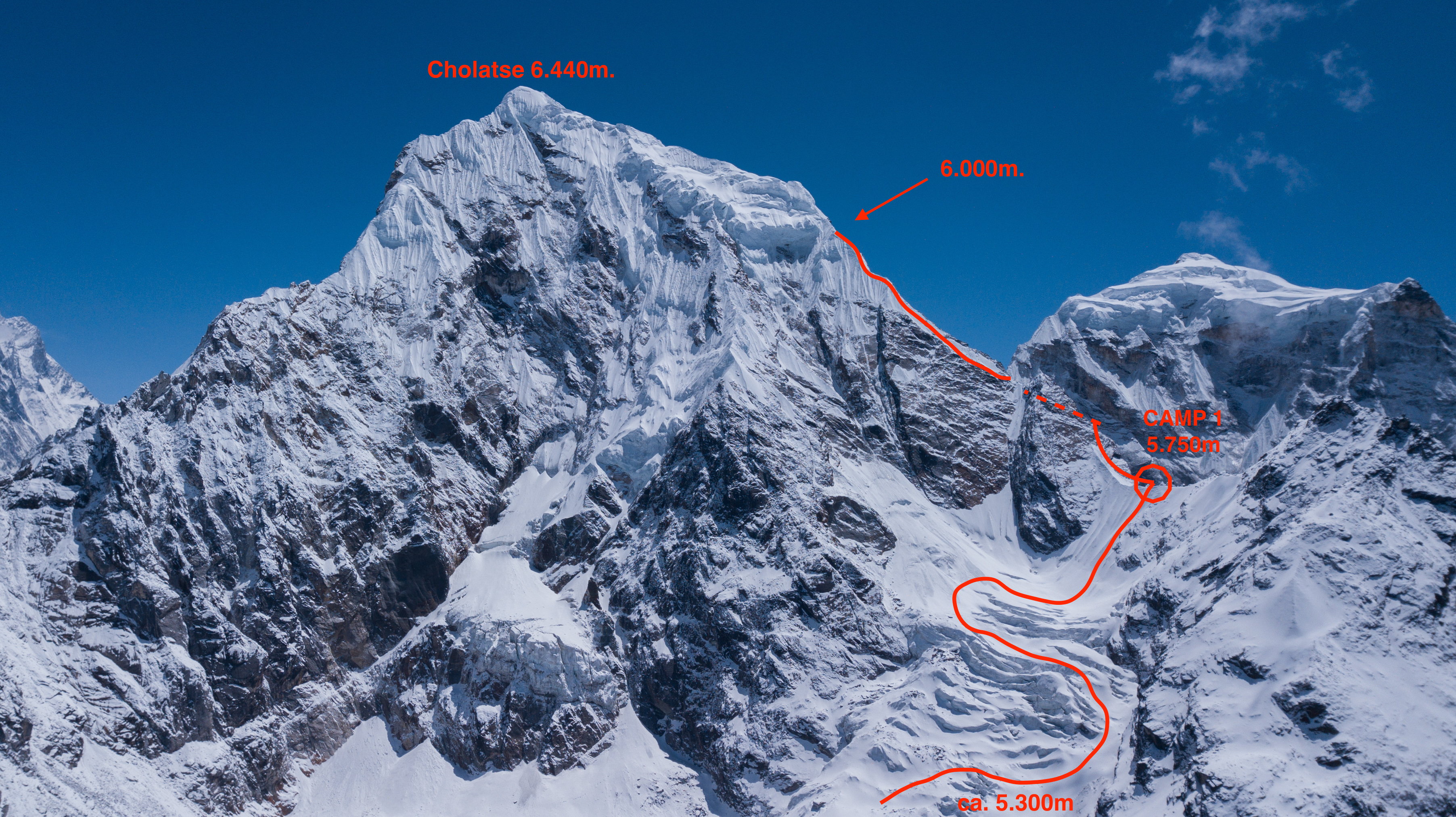 Blog | Forsøg på Cholatse (6440 m) i Nepal